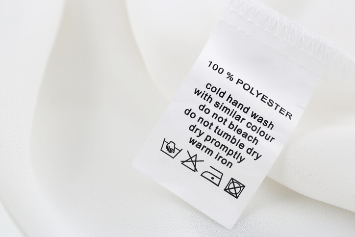 Bridal Gown Cleaning Tips Label