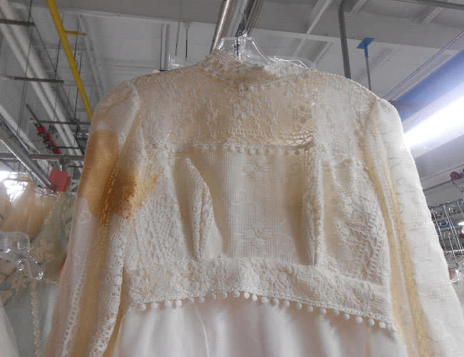 Remove Stain from wedding dress