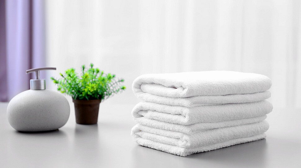 Washing tips to whiten soiled towels