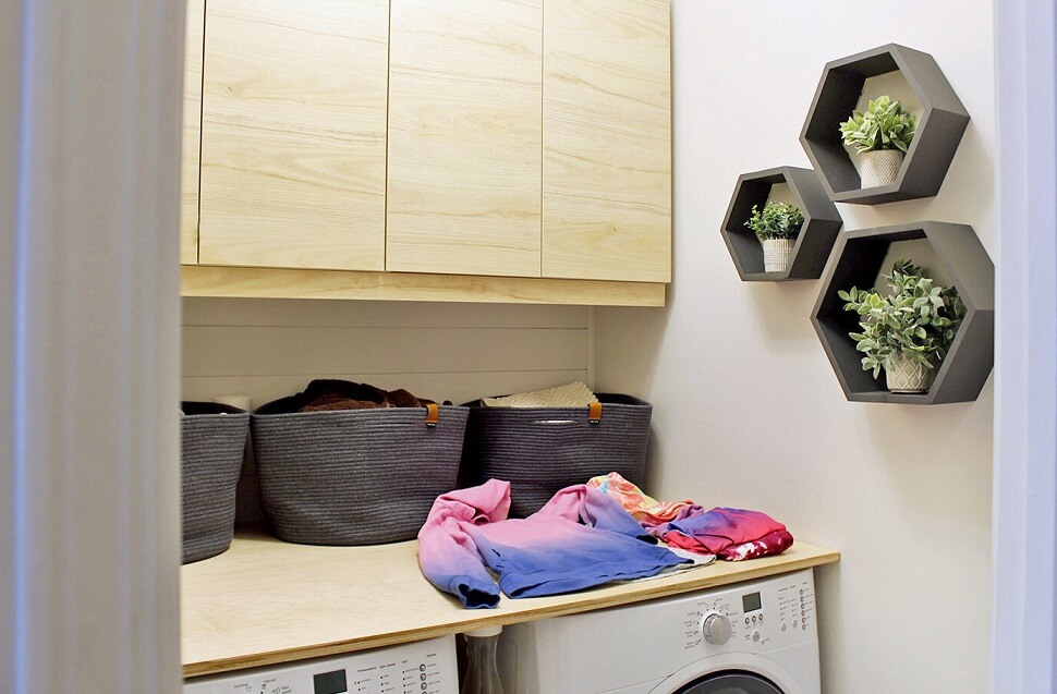 space for folded laundry